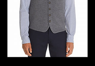 Colete de lã merino azul marinho da loja masculina da Bloomingdale's