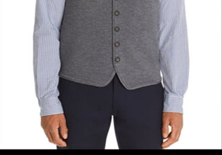 Colete de lã merino azul marinho da loja masculina da Bloomingdale's