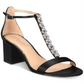 Sandálias de noite Lindsey Badgley Mischka femininas, pretas, tamanho 6,5 M