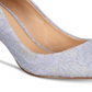 Badgley Mischka Zuri Sapatos de Noite Femininos Azuis Tamanho 9 M