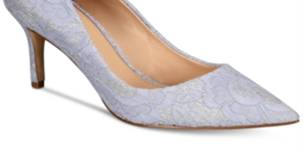 Badgley Mischka Zuri Sapatos de Noite Femininos Azuis Tamanho 9 M