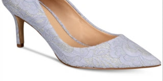 Badgley Mischka Zuri Sapatos de Noite Femininos Azuis Tamanho 9 M