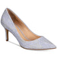 Badgley Mischka Zuri Sapatos de Noite Femininos Azuis Tamanho 9 M