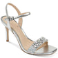 Badgley Mischka Natasha Patente Salto Alto Feminino Cinza Tamanho 6