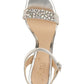 Badgley Mischka Natasha Patente Salto Alto Feminino Cinza Tamanho 6