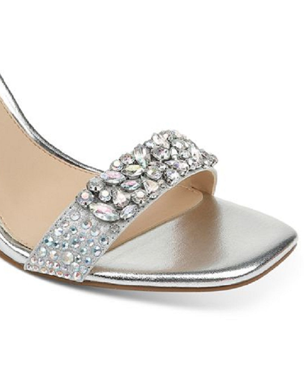 Badgley Mischka Natasha Evening Heels Feminino Cinza Tamanho 9,5