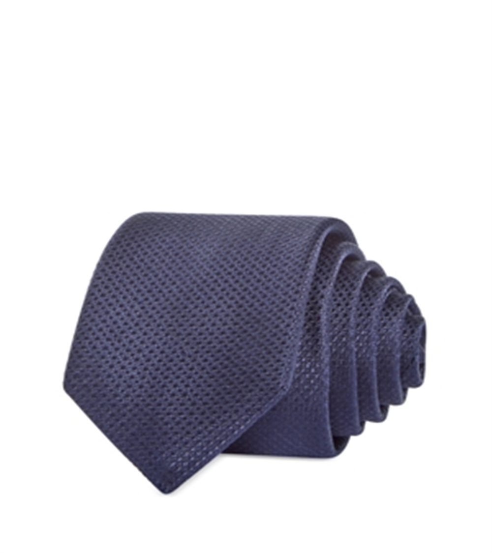 Gravata fina de seda texturizada sólida da The Men's Store at Bloomingdale's, tamanho 6