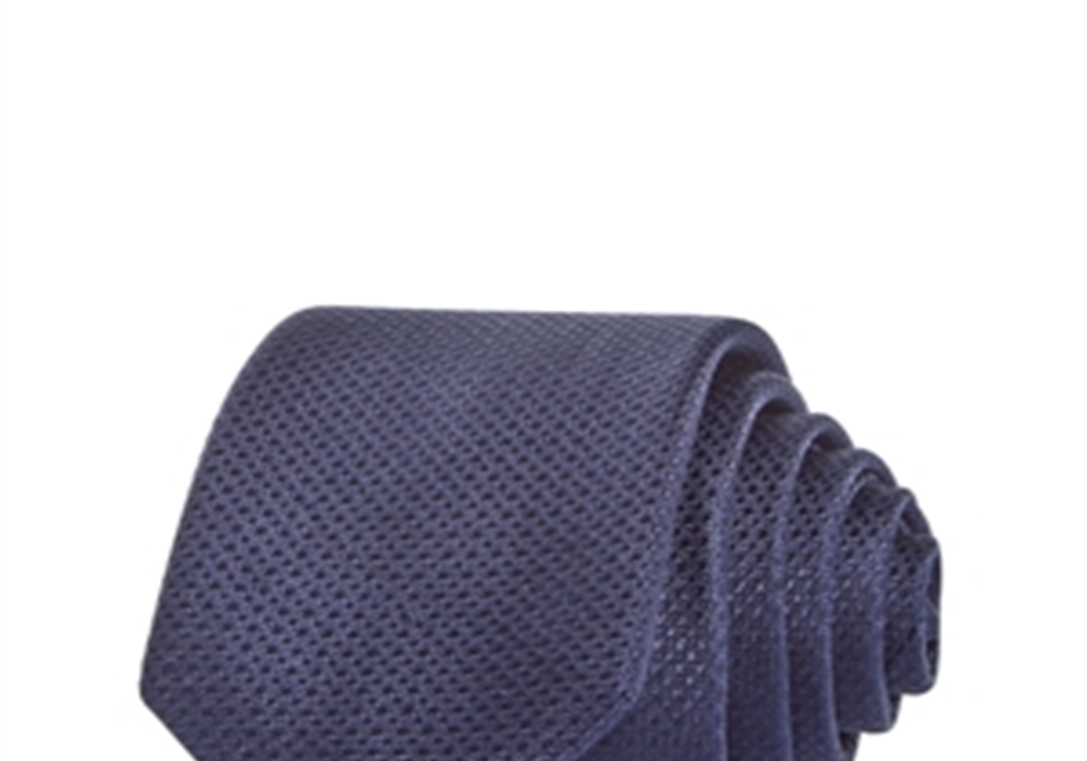 Gravata fina de seda texturizada sólida da The Men's Store at Bloomingdale's, tamanho 6