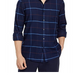 Camisa de flanela de sarja de manga comprida regular fit da The Men's Store at Bloomingdale's, azul
