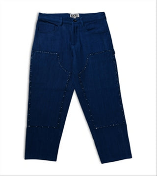 Calça Karu Research Double Knee Azul Tamanho 28