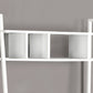 Computer Desk for Home Office, Laptop & Storage Shelves - White