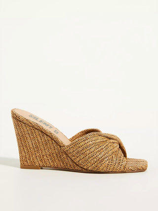 Silent D - Sandália Katia Raffia Wedge Feminina