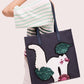Kate Spade - Bolsa tote extra grande NORTH SOUTH com enfeite KITT