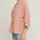 Entro - Placket V-neck Top