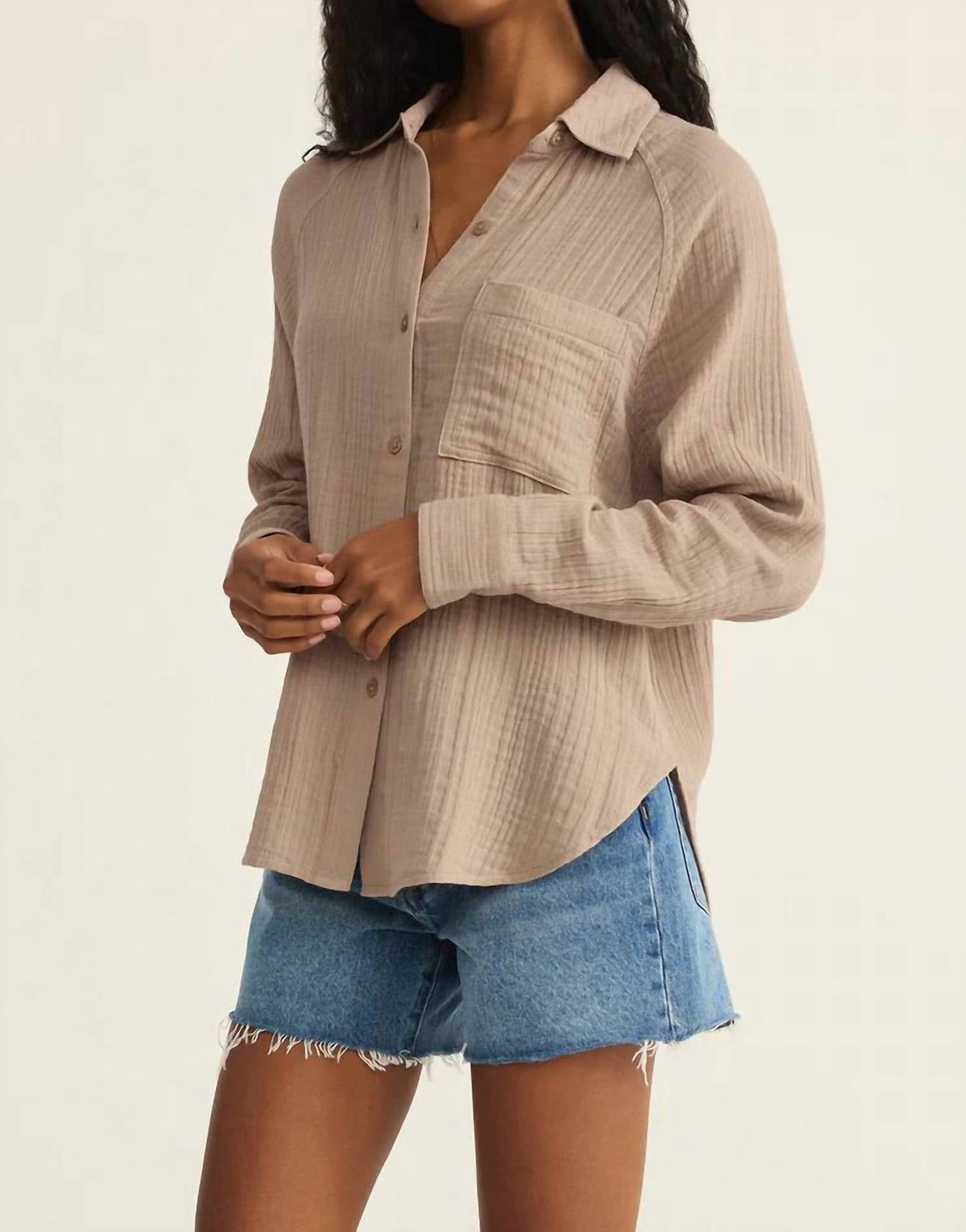 Z Supply - Perfect Airy Gauze Button Up Shirt