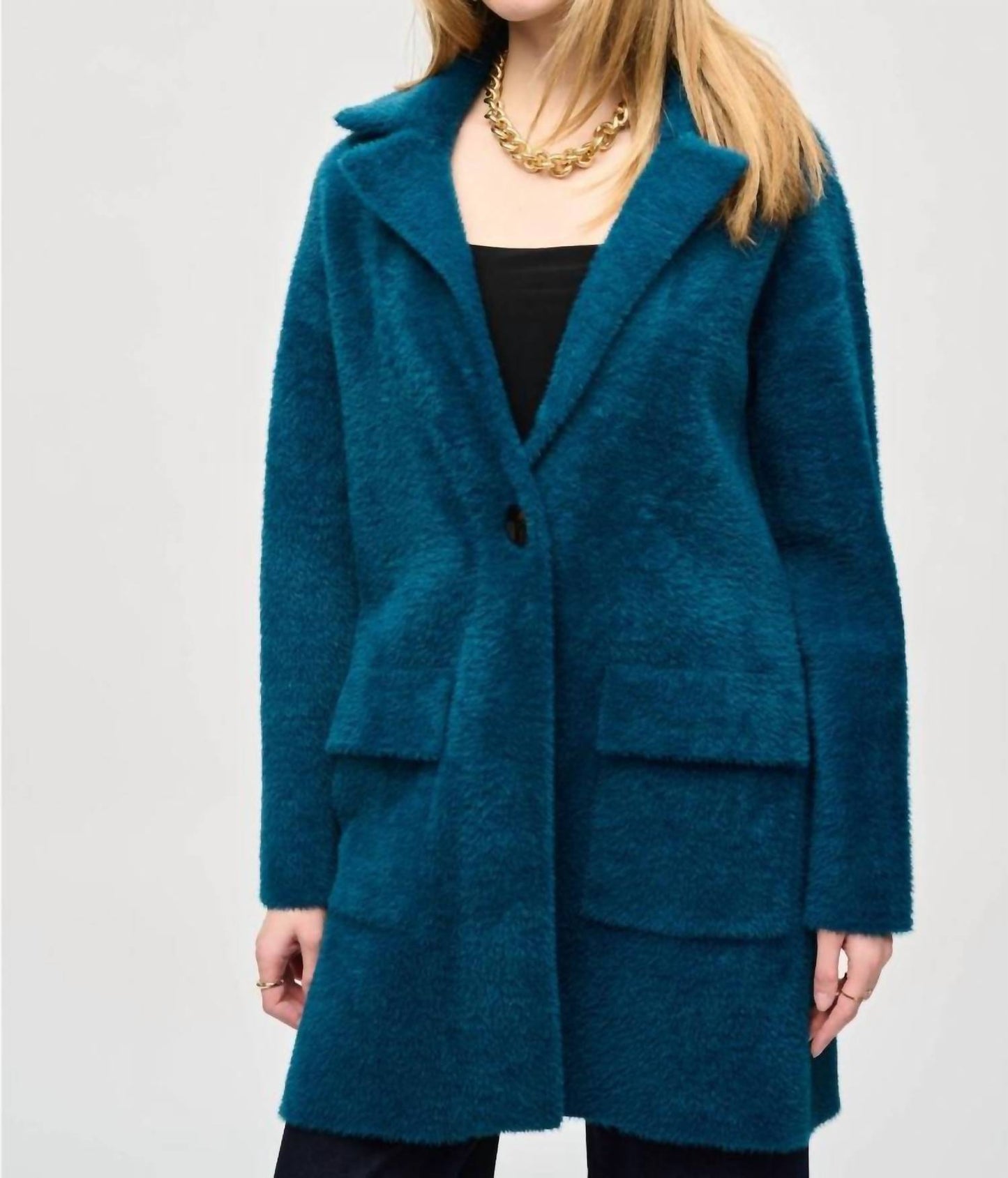 Joseph Ribkoff - Feather Yarn Sweater Coat