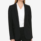 Blazer feminino DKNY Pick Stitch com botão único, preto, tamanho 8, pequeno