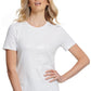 Camiseta feminina DKNY com lantejoulas, branca, tamanho grande
