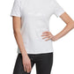 Camiseta feminina DKNY com lantejoulas, branca, tamanho pequeno