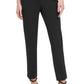 Calças de trabalho DKNY Foundation Slim Leg para mulheres, pretas, tamanho 6
