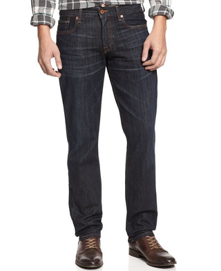 Calça Jeans Masculina Lucky Brand 221 Original Straight Fit Stretch Azul Tamanho 36x30