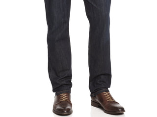 Calça jeans masculina Lucky Brand 221 Original Straight Fit Stretch Azul Tamanho 32X34