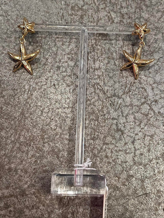Alv Jewels - Women's Double Star Earrings