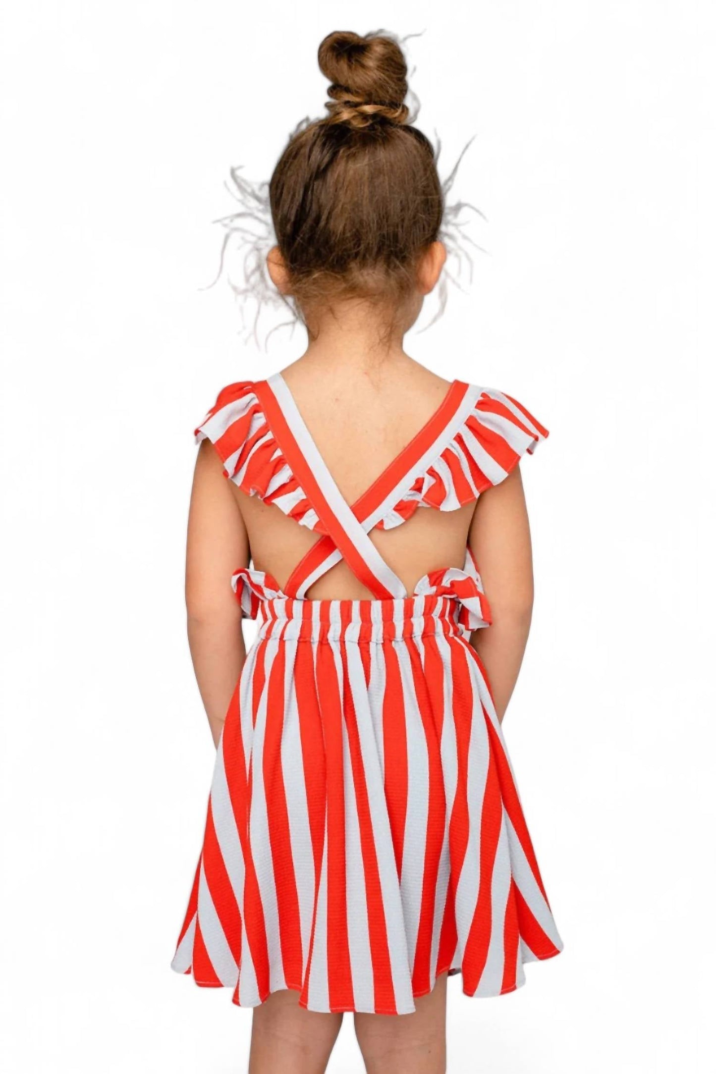 Buddylove - Vestido Shiloh com mangas esvoaçantes para menina