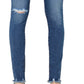 Calça Jeans Skinny Ashley High Rise Feminina Jaen Azul Tamanho 28