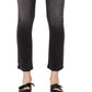 Calça jeans cropped Halee reta feminina Jaen cinza tamanho 32