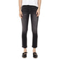 Calça jeans cropped Halee reta feminina Jaen cinza tamanho 32