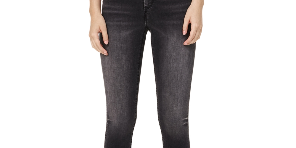 Calça jeans cropped Halee reta feminina Jaen cinza tamanho 32