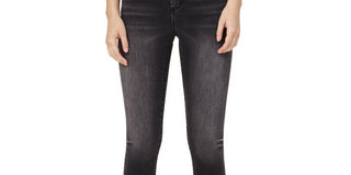 Calça jeans cropped Halee reta feminina Jaen cinza tamanho 32