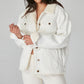 Jaqueta Trucker Feminina Lola Jeans Branca Tamanho X-G