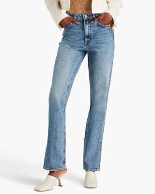 Grlfrnd - Bota Harlow de cintura alta com fenda