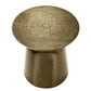 Drum Accent Side Table, Hammered Texture