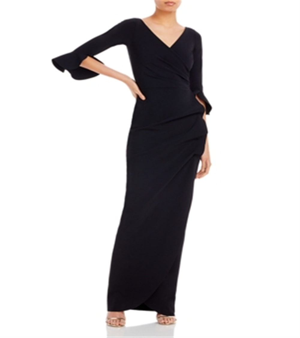 Chiara Boni La Petite Robe feminino Zalfa coluna vestido preto tamanho 12