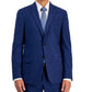 A|X Armani Exchange Terno Masculino Slim Fit de Lã Jaqueta Separada Azul