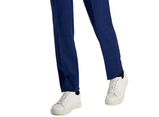 A|X Armani Exchange Terno Masculino Slim Fit de Lã Calça Separada Azul