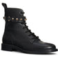 Valentino Garavani Rockstud Combat Boot Feminino Preto Tamanho 7