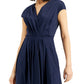 Vestido midi plissado Weekend Max Mara Vertice feminino azul tamanho 1