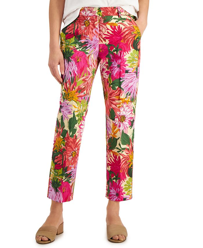 Calça Weekend Max Mara Feminina com Estampa Floral Rosa Tamanho 2