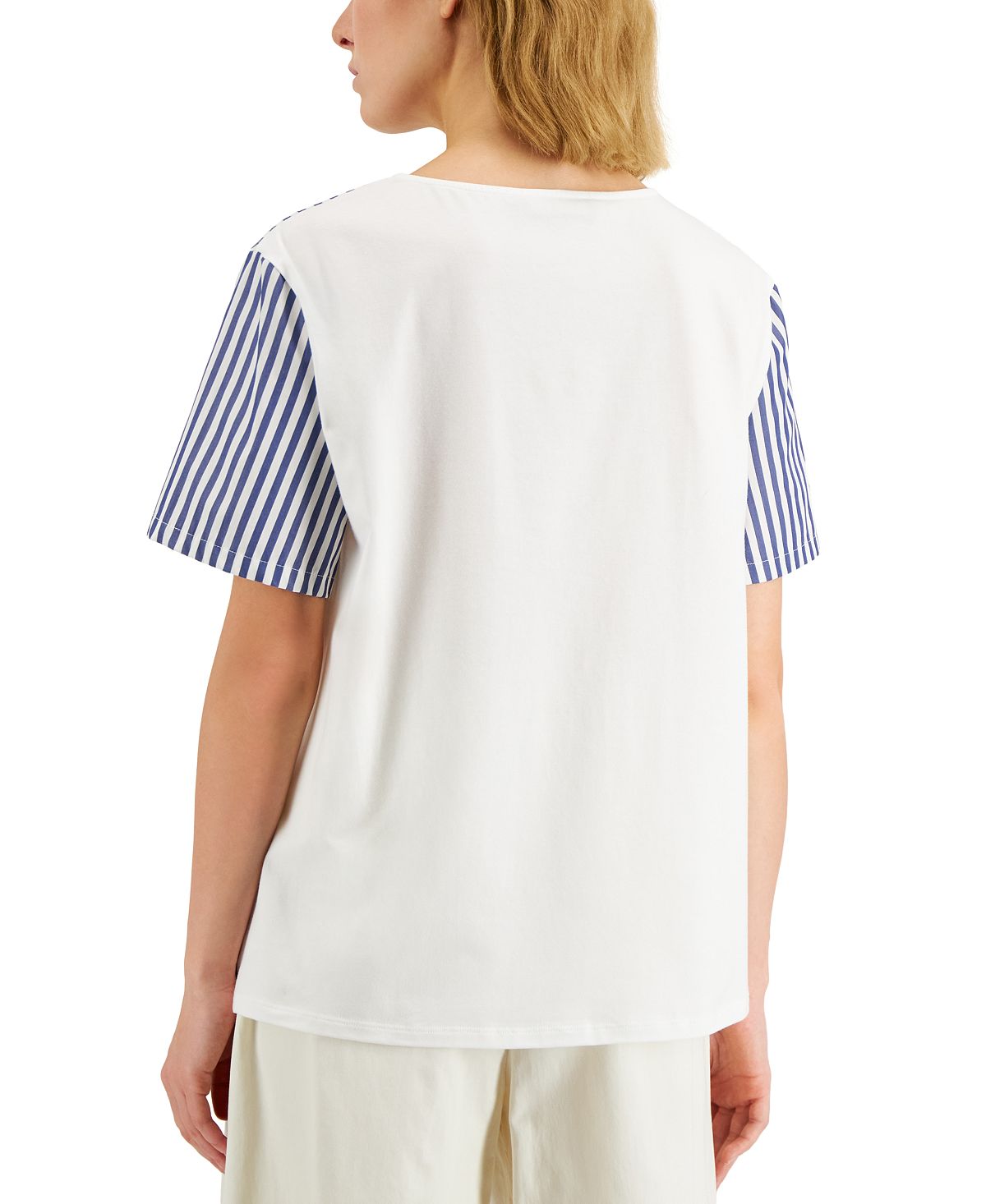 Blusa Zufolo Listrada Weekend Max Mara Feminina Azul Tamanho P