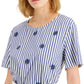 Blusa Zufolo Listrada Weekend Max Mara Feminina Azul Tamanho P