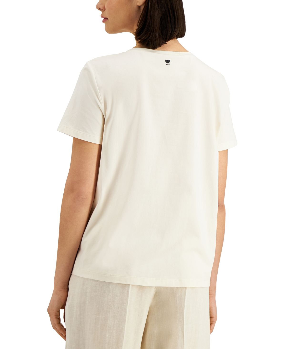 Blusa de malha bordada Weekend Max Mara Parsec feminina, marrom, tamanho grande