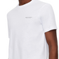 Camiseta masculina Armani Exchange Milano New York Logo, branca, tamanho grande