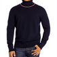 Moncler Suéter Masculino Gola Alta Azul Tamanho Médio