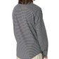 Camisa Masculina A|X Armani Exchange com Estampa Geo Stretch e Botões Preta Tamanho Médio