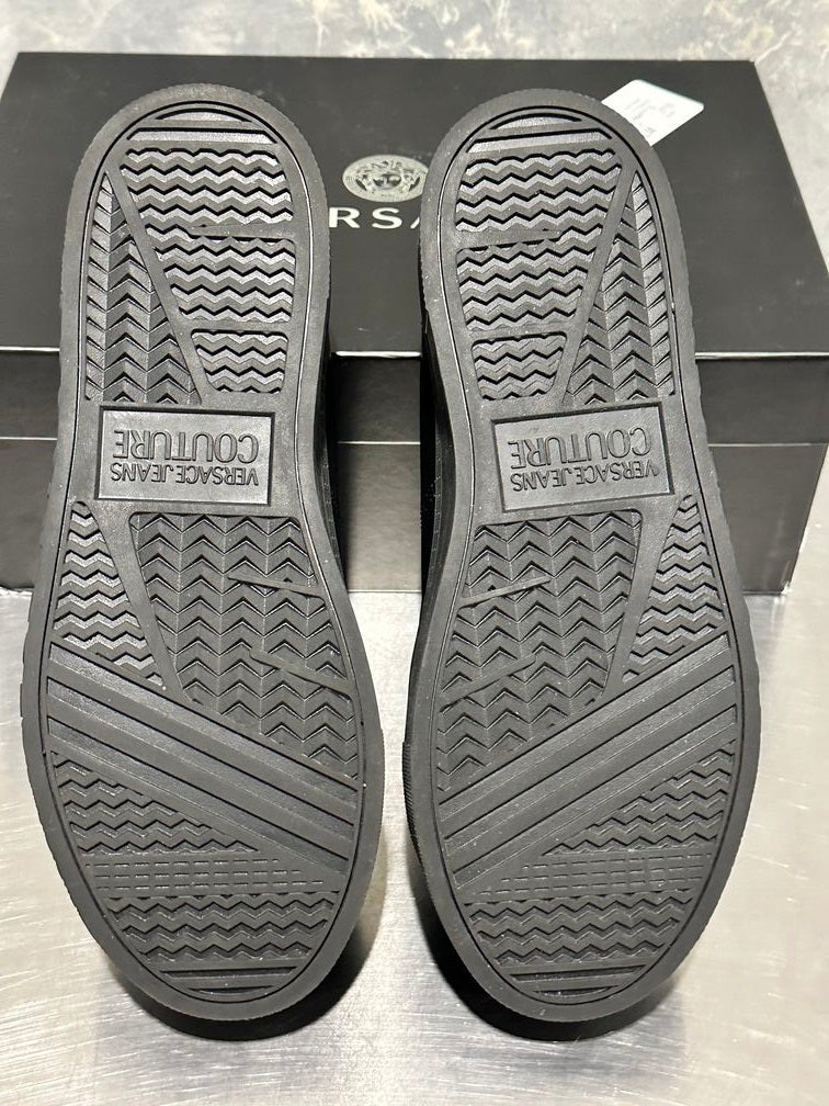 Tênis Versace Jeans Couture Vitello + Scritta Masculino Preto Tamanho 12
