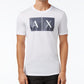 Camiseta Masculina AX Armani Exchange Foundation Triangulation Branca Tamanho M